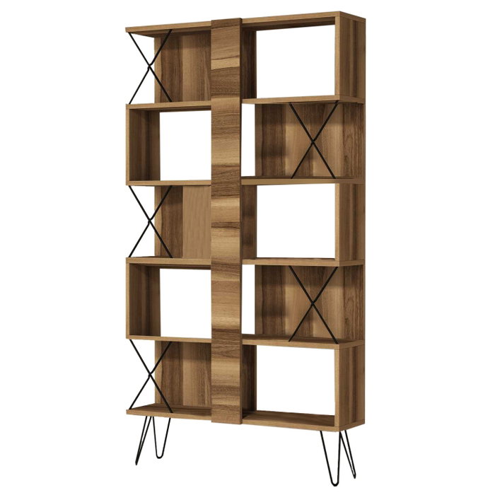 Hanah Home Estantería Moderna Nogal